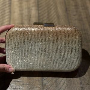 Gold and silver clutch
